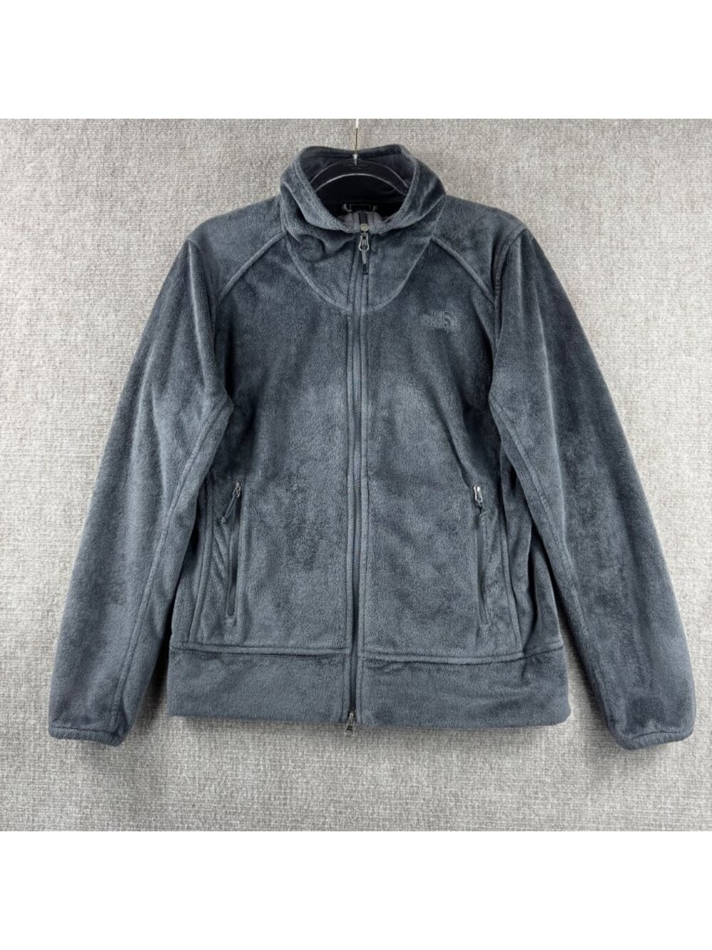 The North Face Osito Raschel Fleece Jacket Full Zip L Gray Gorpcore Granola Girl